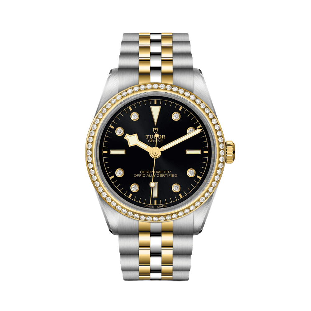 Black Bay One S&G 36mm - Black, Diamond-Set and Diamond Bezel on Bracelet