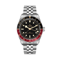 Black Bay 58 GMT 39mm - Black, Burgundy Bezel on 5-Link Bracelet