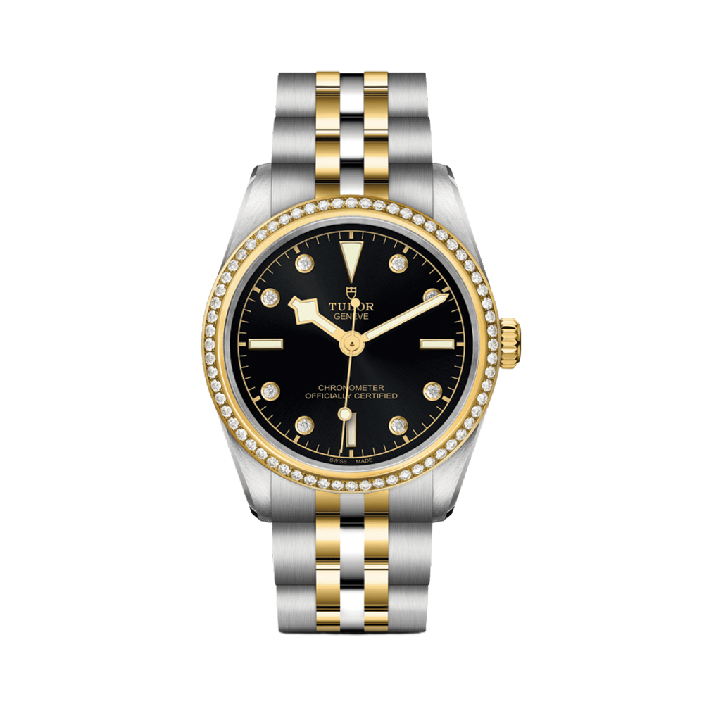 Black Bay One S&G 31mm - Black, Diamond-Set, Diamond Bezel on Bracelet