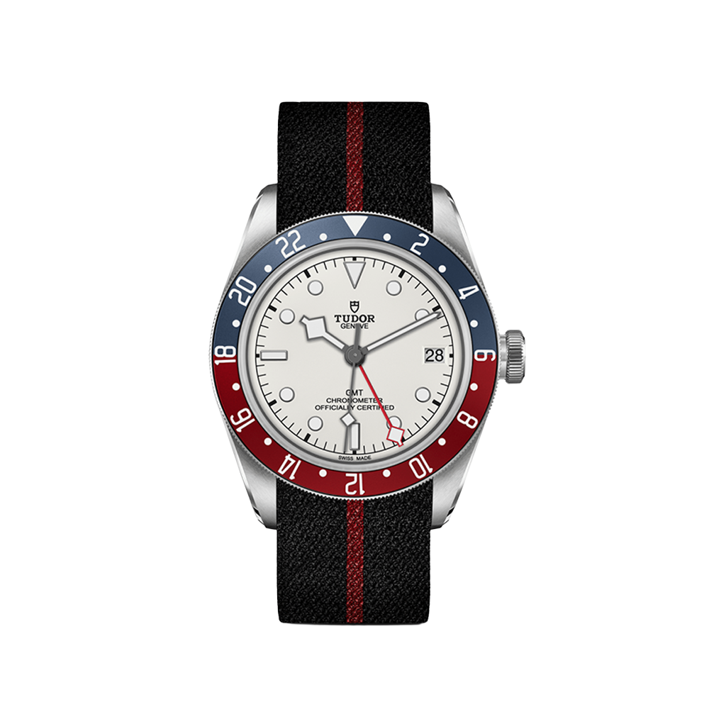 Black Bay GMT 41mm - Opaline on Fabric Strap