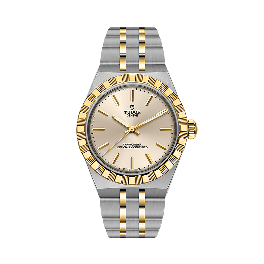 TUDOR Royal Yellow Gold Two-Tone 30mm - Ivory on Bracelet