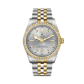 Black Bay One S&G 36mm - Silver, Diamond-Set and Diamond Bezel on Bracelet