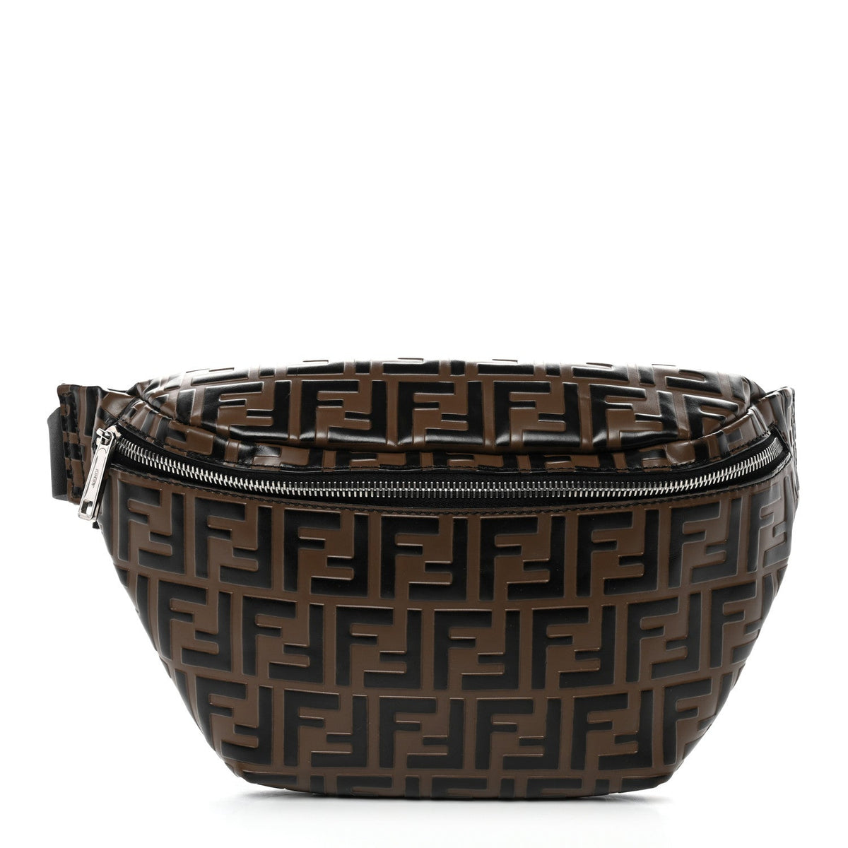 Vitello Century Bi-Color FF 1974 Embossed Belt Bag Maya Black