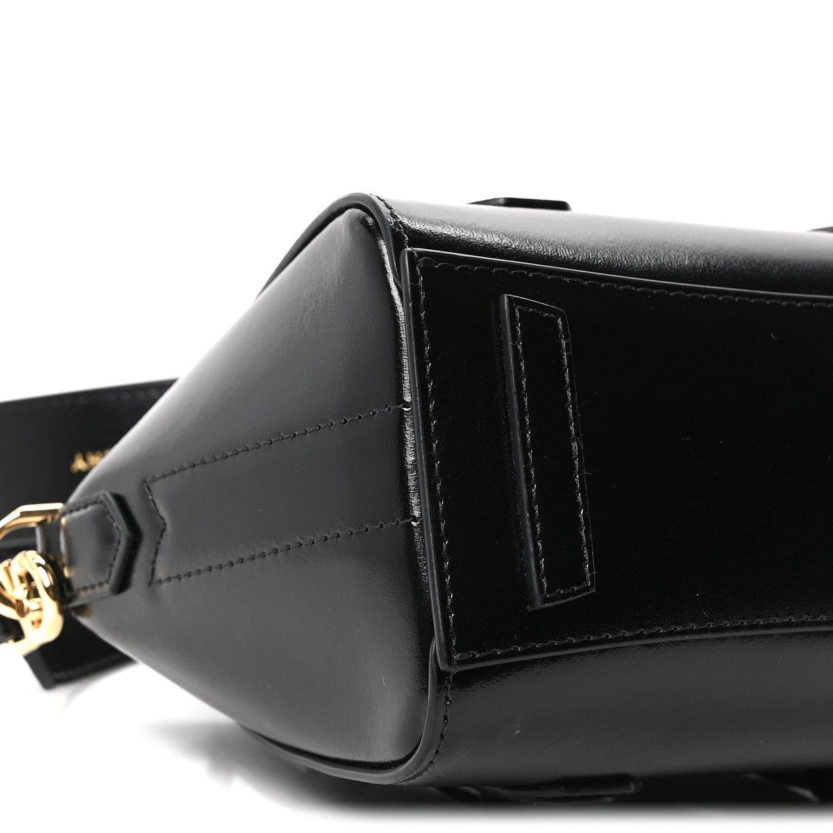Box Calfskin Toy Lock Antigona Shoulder Bag Black