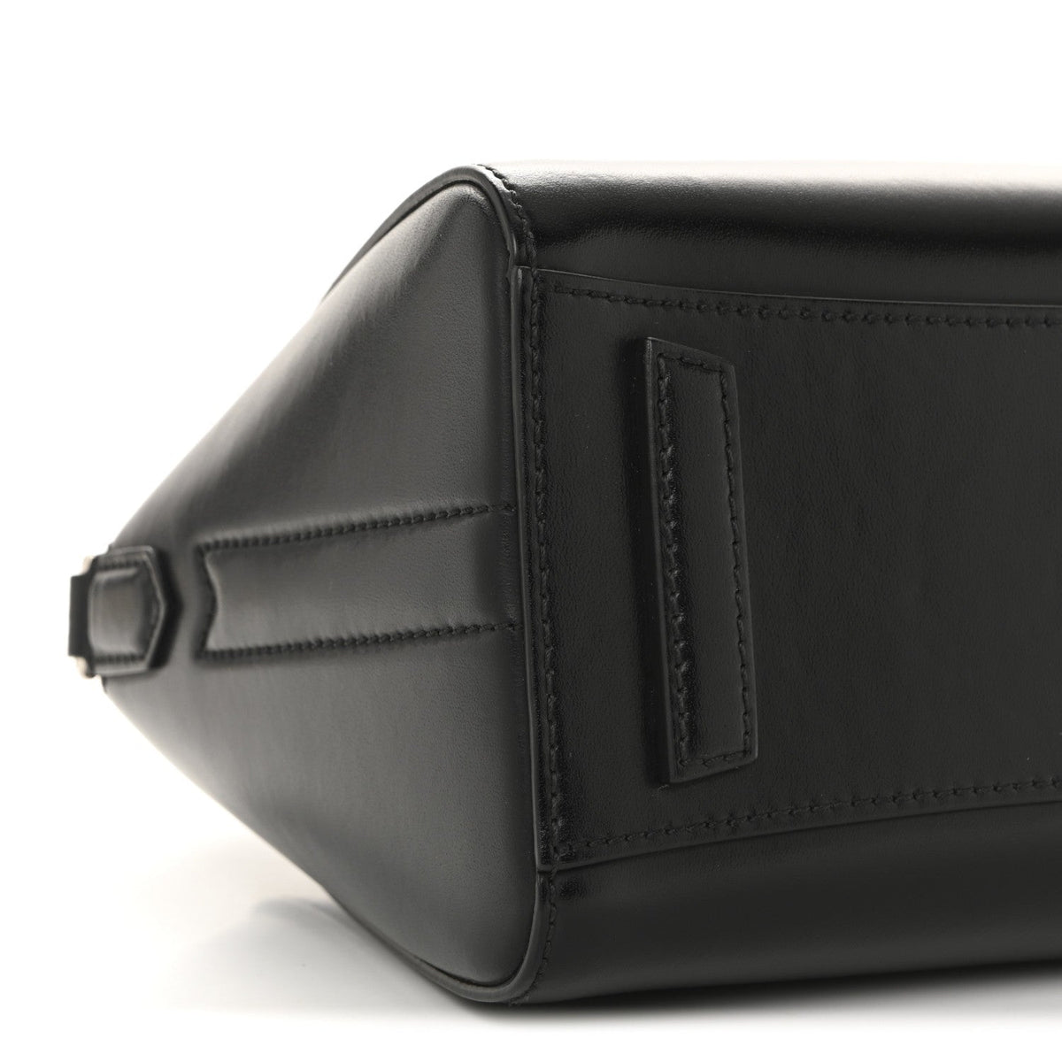 Shiny Lord Calfskin Mini Antigona Black