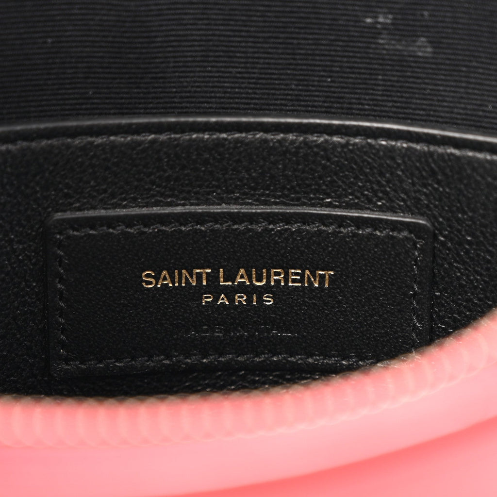 Patent Heart Monogram Crossbody Red