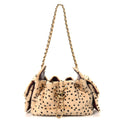 Pony Hair Mini Chanel 25 Handbag Beige Black