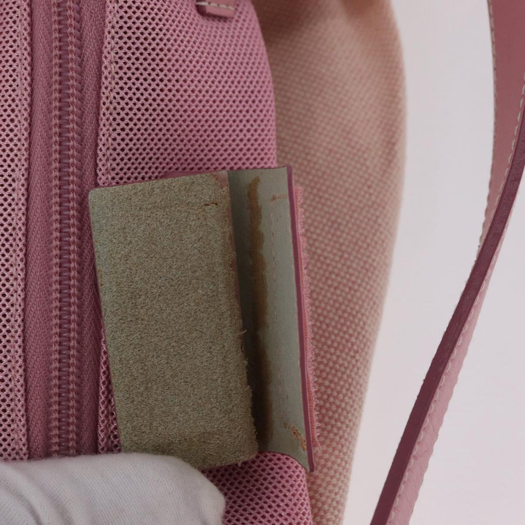 PRADA PRADA Sports Tote Bag Canvas Pink Auth 201301