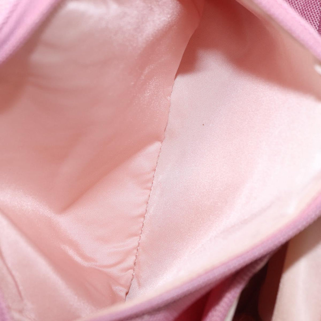 PRADA PRADA Sports Tote Bag Canvas Pink Auth 201301