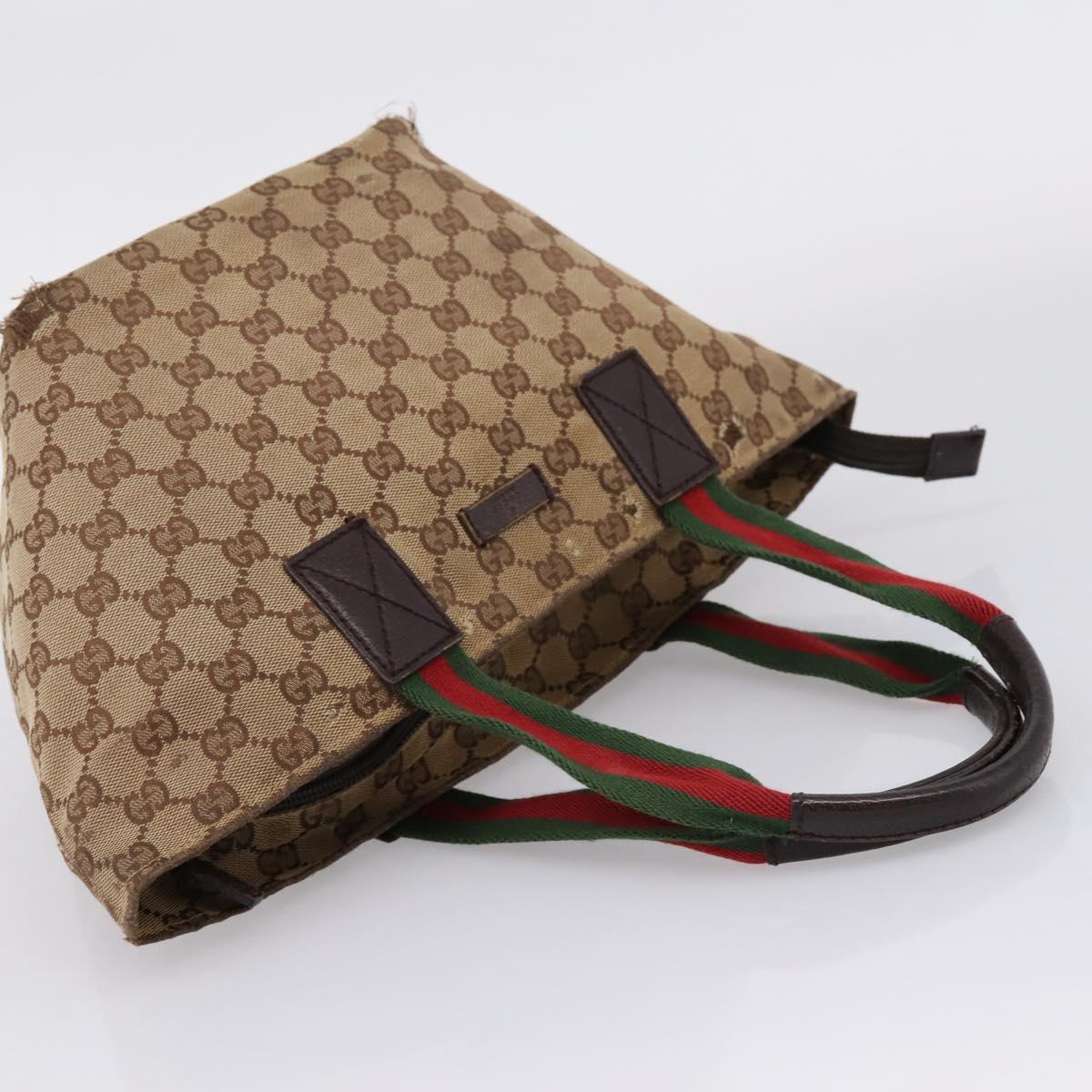 GUCCI GG Canvas GG Crystal Web Sherry Line Bag PVC 4 Set Auth 203742