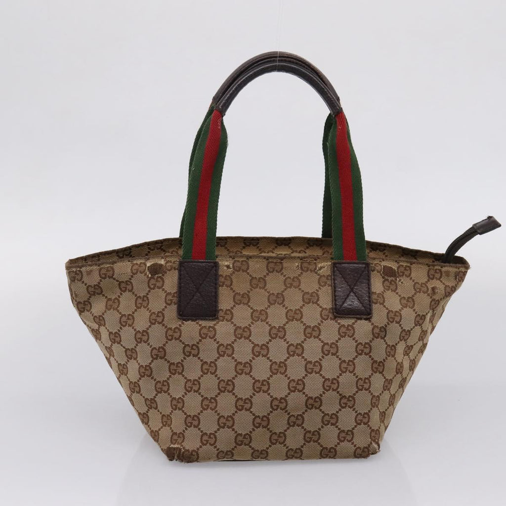 GUCCI GG Canvas GG Crystal Web Sherry Line Bag PVC 4 Set Auth 203742