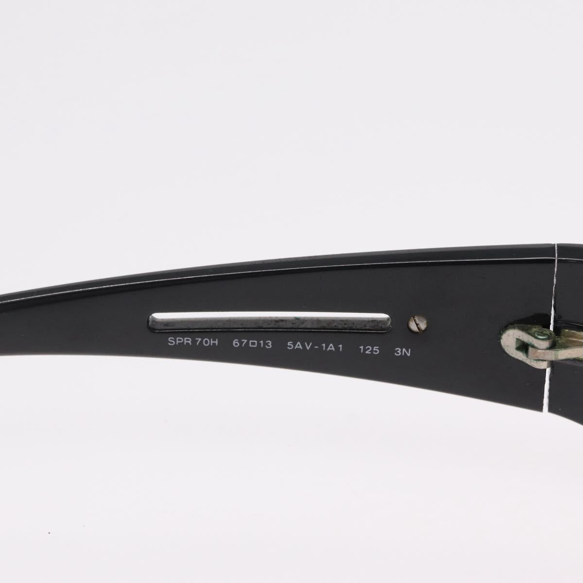 PRADA Sunglasses Plastic Black Auth 203806