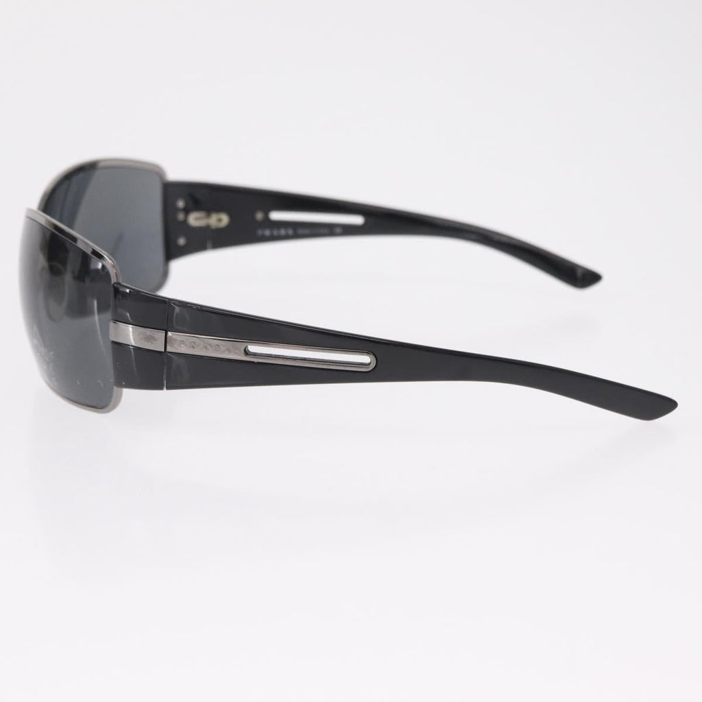 PRADA Sunglasses Plastic Black Auth 203806