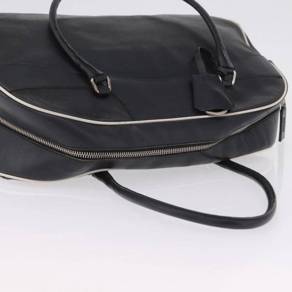 PRADA Shoulder Bag Nylon Leather 5 Set Black Purple Auth 204287