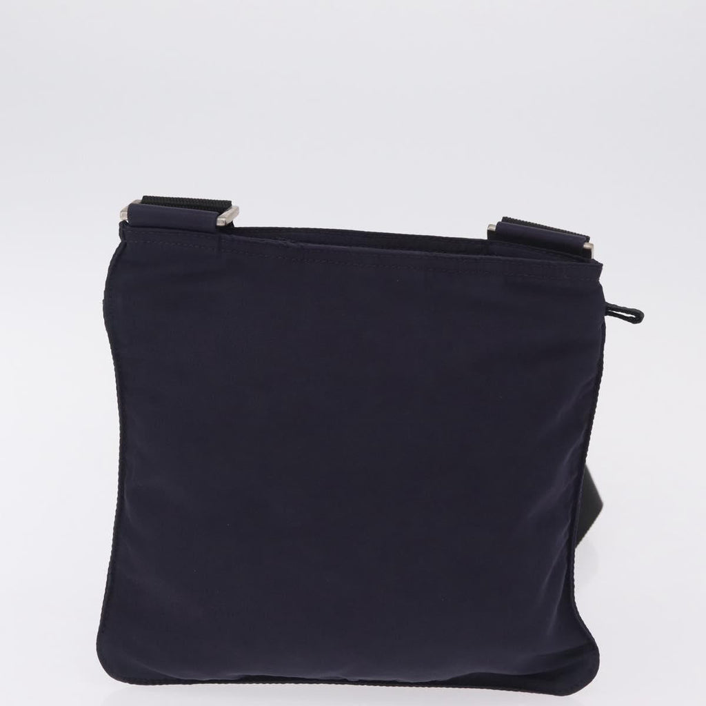 PRADA Shoulder Bag Nylon Leather 5 Set Black Purple Auth 204287