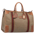 GUCCI Micro GG Supreme Web Sherry Line Bag PVC Beige 012 067 1125 Auth 204752