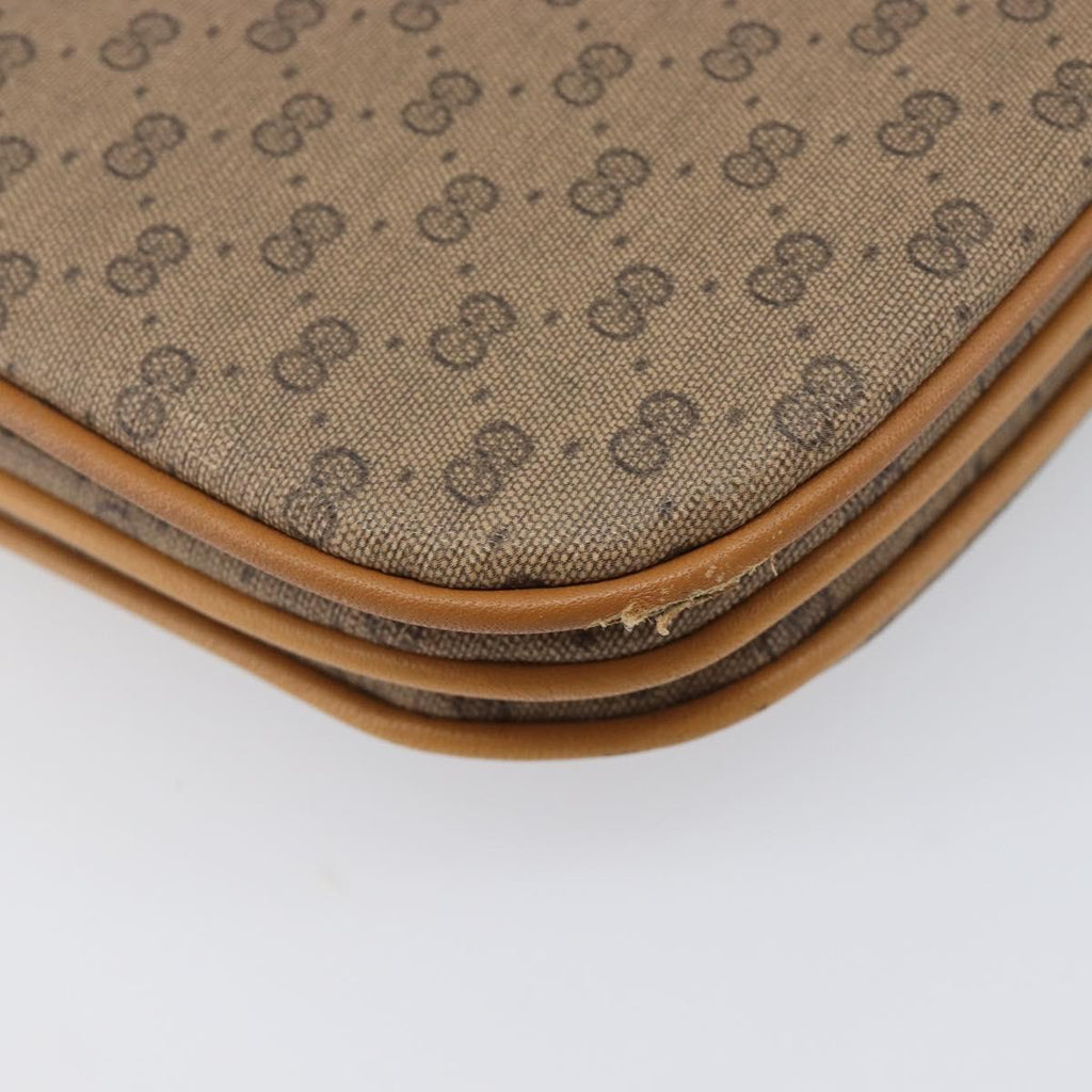 GUCCI Micro GG Supreme Shoulder Bag PVC Beige Gold 004 106 0024 Auth 205286