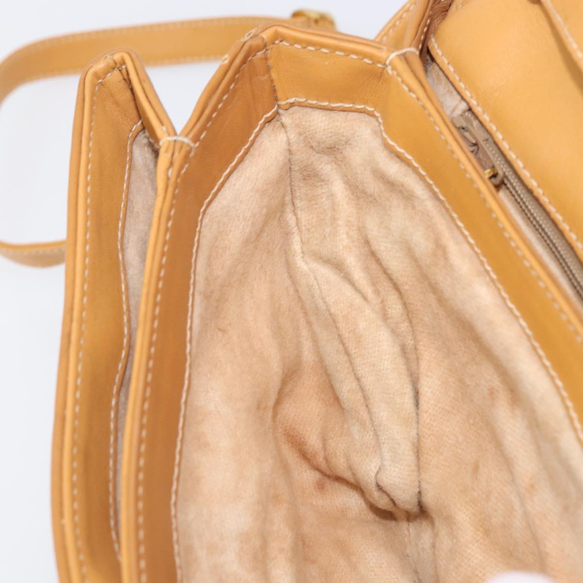 GUCCI Micro GG Supreme Shoulder Bag PVC Beige Gold 004 106 0024 Auth 205286