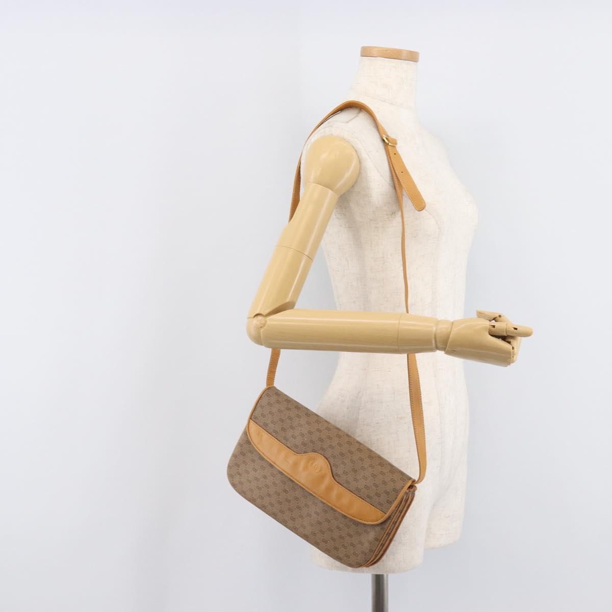 GUCCI Micro GG Supreme Shoulder Bag PVC Beige Gold 004 106 0024 Auth 205286