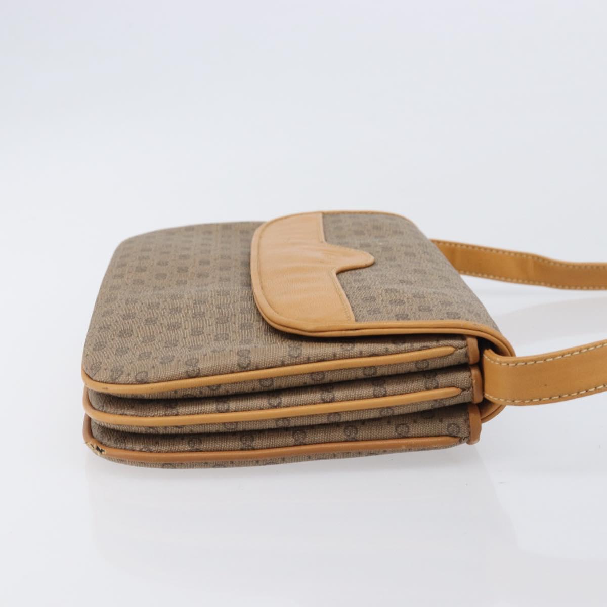 GUCCI Micro GG Supreme Shoulder Bag PVC Beige Gold 004 106 0024 Auth 205286