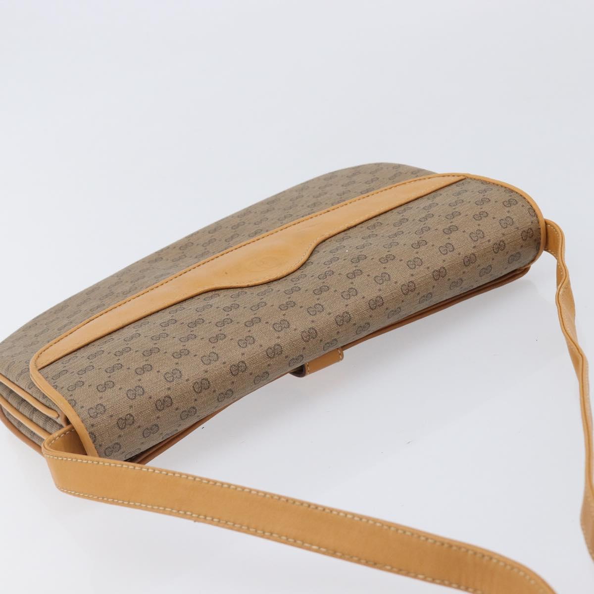 GUCCI Micro GG Supreme Shoulder Bag PVC Beige Gold 004 106 0024 Auth 205286