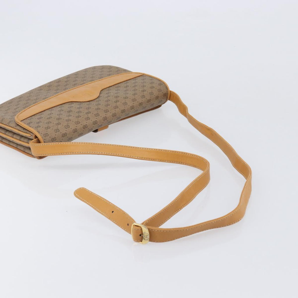 GUCCI Micro GG Supreme Shoulder Bag PVC Beige Gold 004 106 0024 Auth 205286