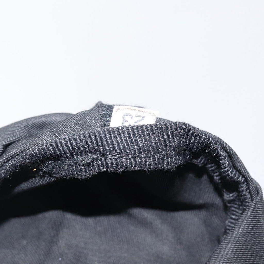 PRADA Purse Pouch Nylon Black Silver Auth 205450A