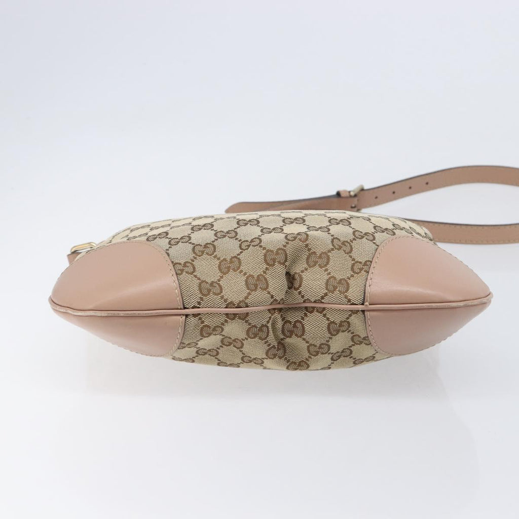 GUCCI GG Canvas Mayfair Shoulder Bag Beige Gold 257065 Auth 206073V