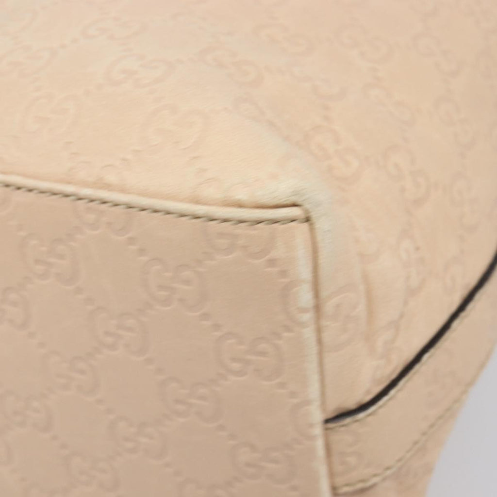 GUCCI Guccissima GG Canvas Shoulder Bag Outlet Pink Gold 257299 Auth 206078