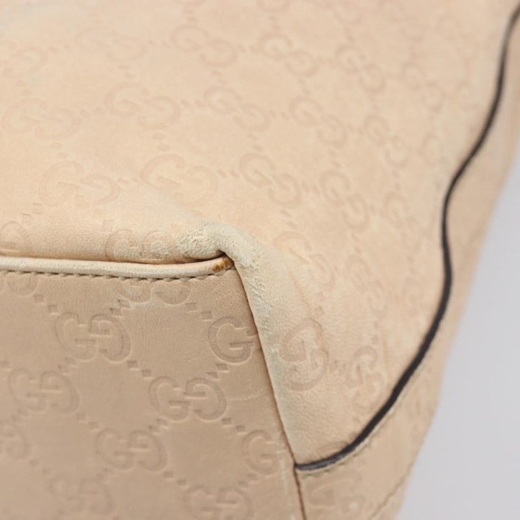 GUCCI Guccissima GG Canvas Shoulder Bag Outlet Pink Gold 257299 Auth 206078