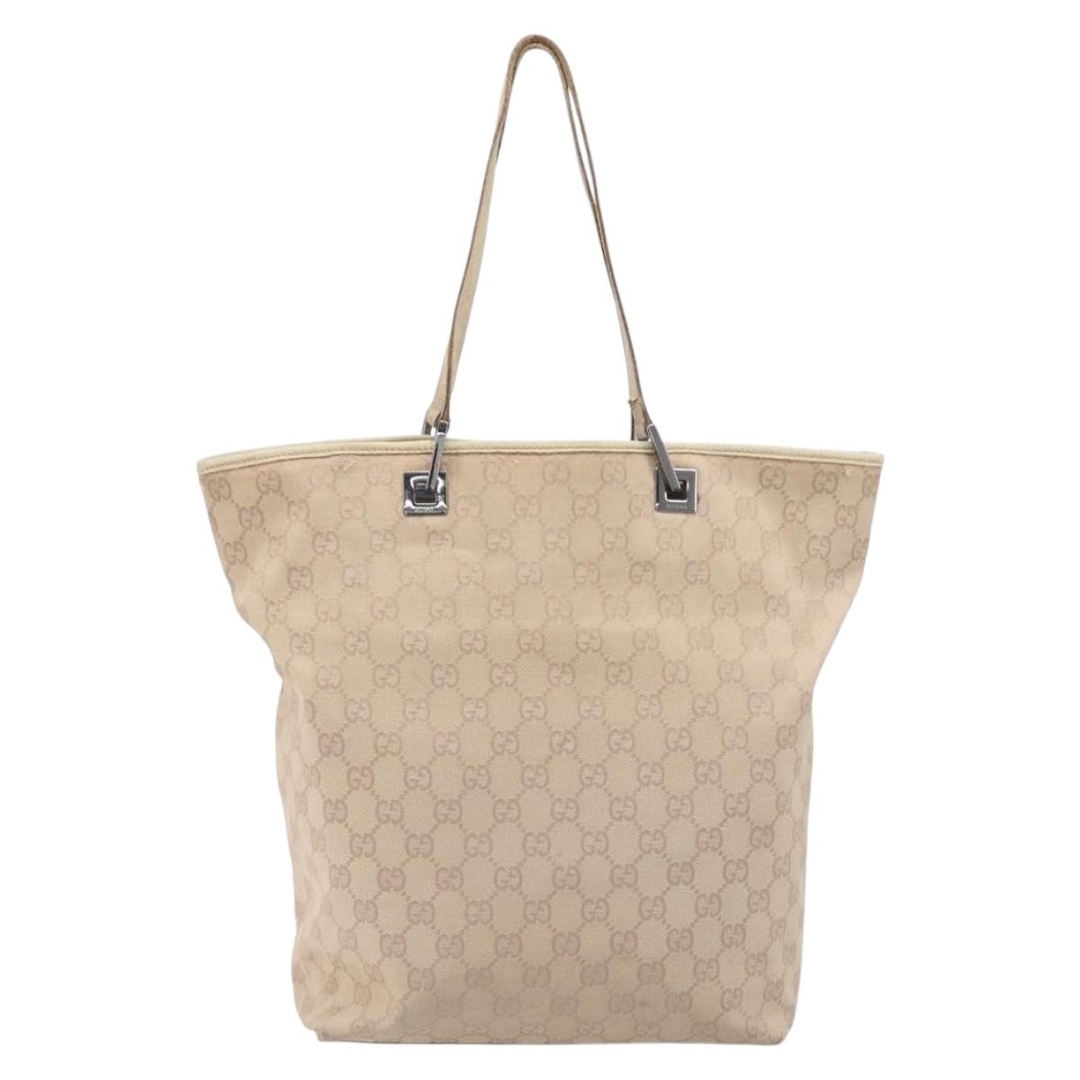 GUCCI GG Canvas Shoulder Bag 2 Set Beige Auth 206848