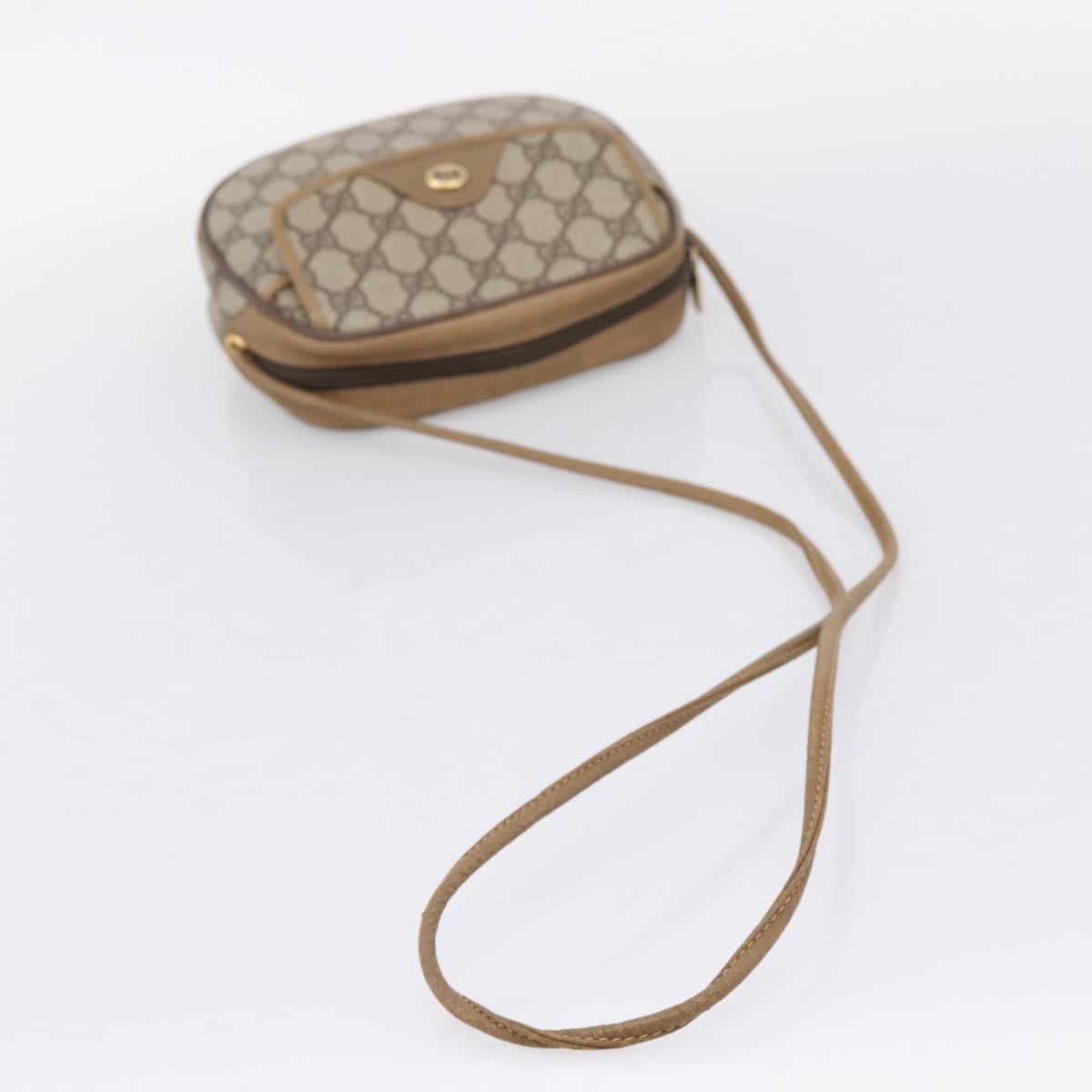 GUCCI GG Supreme Shoulder Bag PVC Beige Gold 56 02 600 Auth 207053
