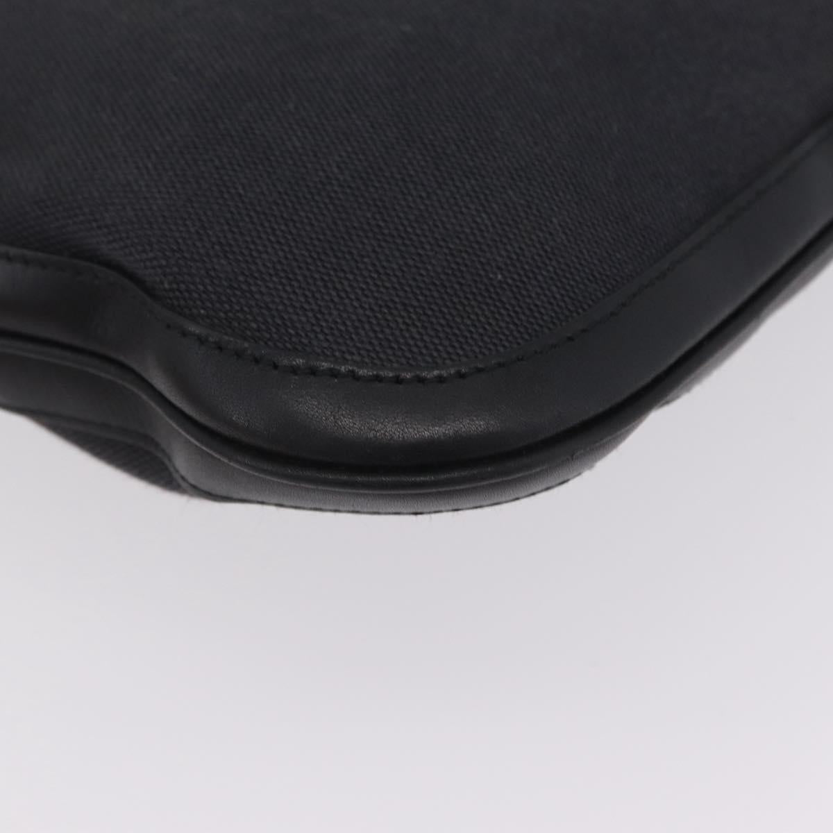 GUCCI Jackie Shoulder Bag Canvas Black Gold 001 4129 Auth 207102A
