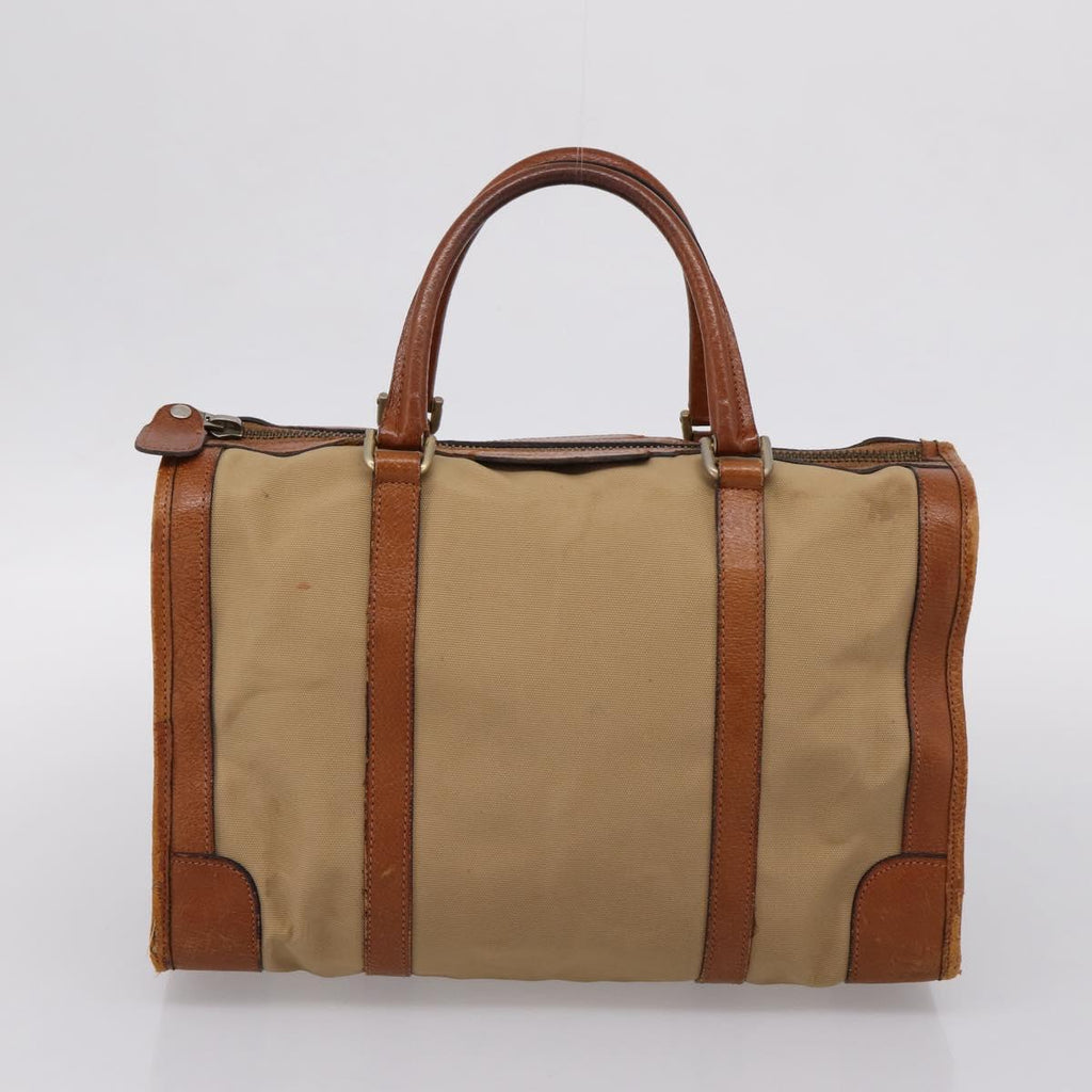 GUCCI GG Canvas Web Sherry Line Hand Bag 2 Set Beige Auth 207453