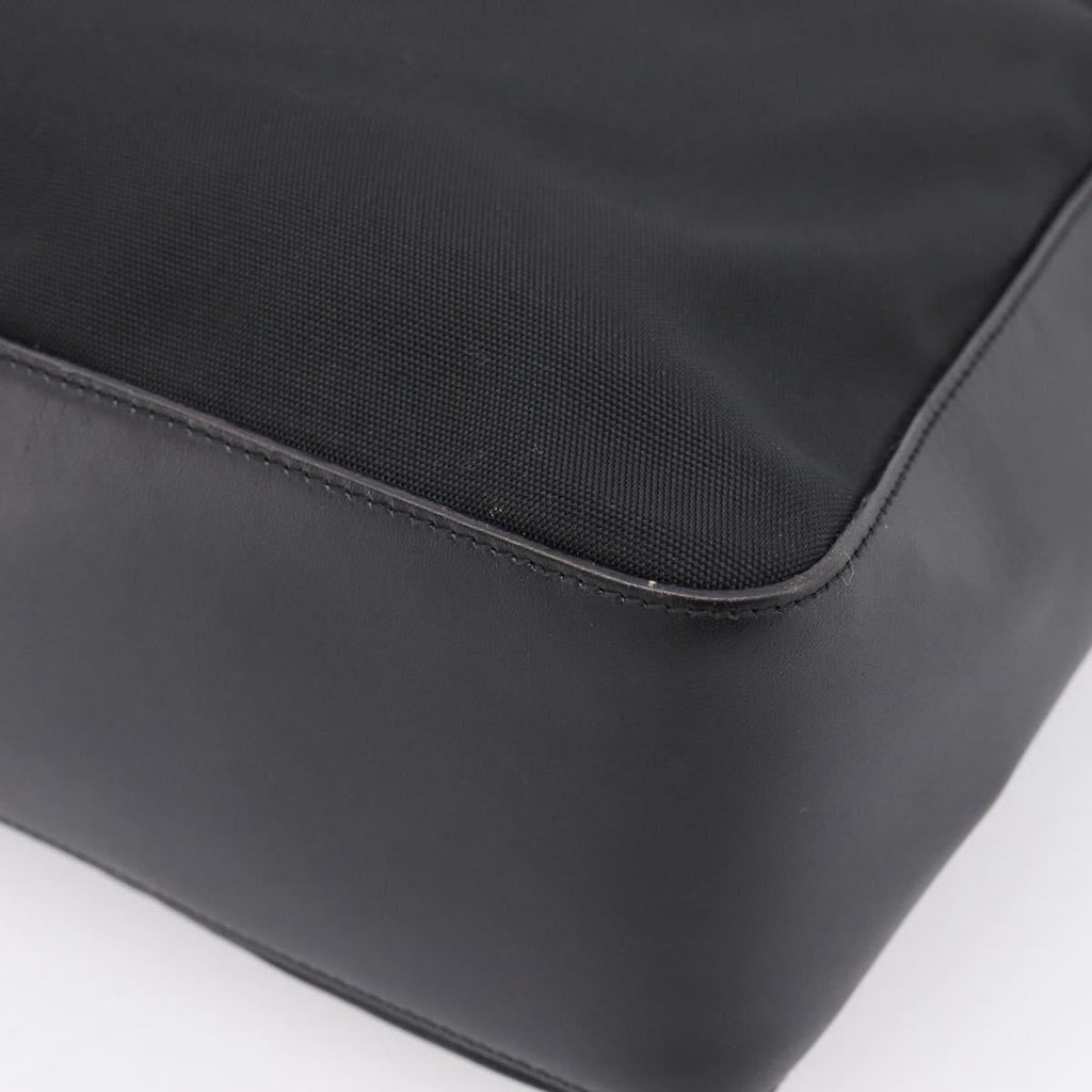 GUCCI Shoulder Bag Canvas Black Silver 001 3766 Auth 207730A