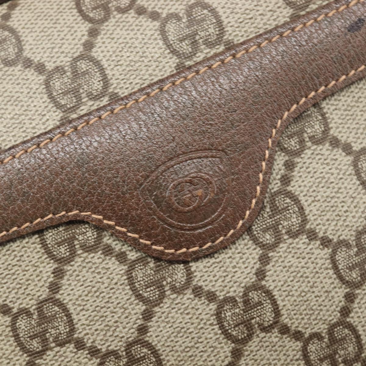 GUCCI GG Supreme Shoulder Bag PVC Beige Gold 007 115 6423 Auth 207837