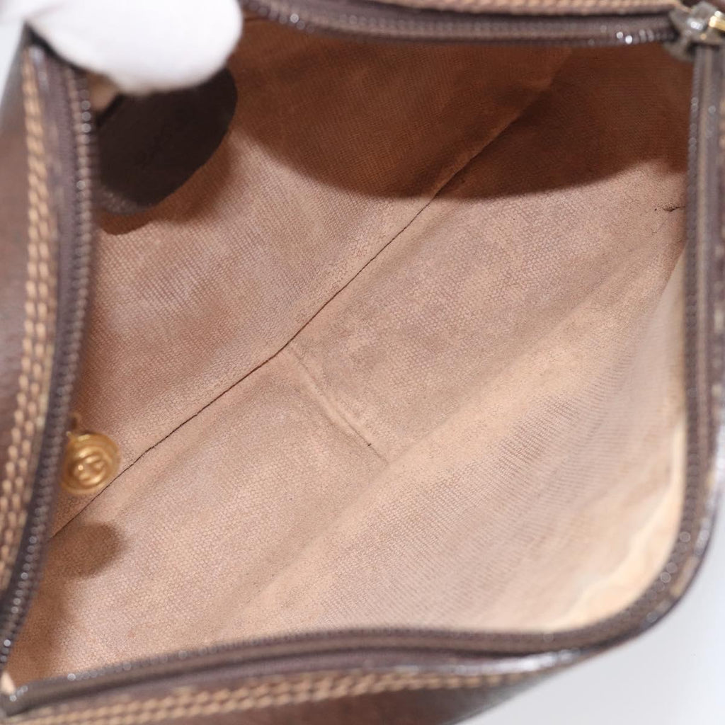 GUCCI GG Supreme Shoulder Bag PVC Beige Gold 007 115 6423 Auth 207837