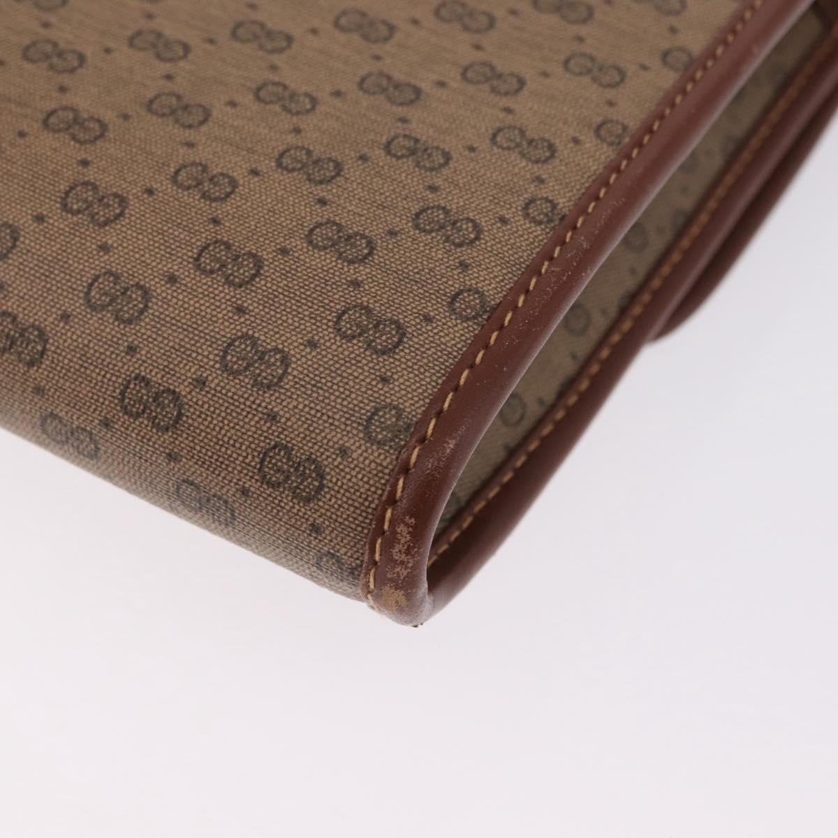 GUCCI Micro GG Supreme Shoulder Bag PVC Beige Gold 004 106 0146 Auth 207841