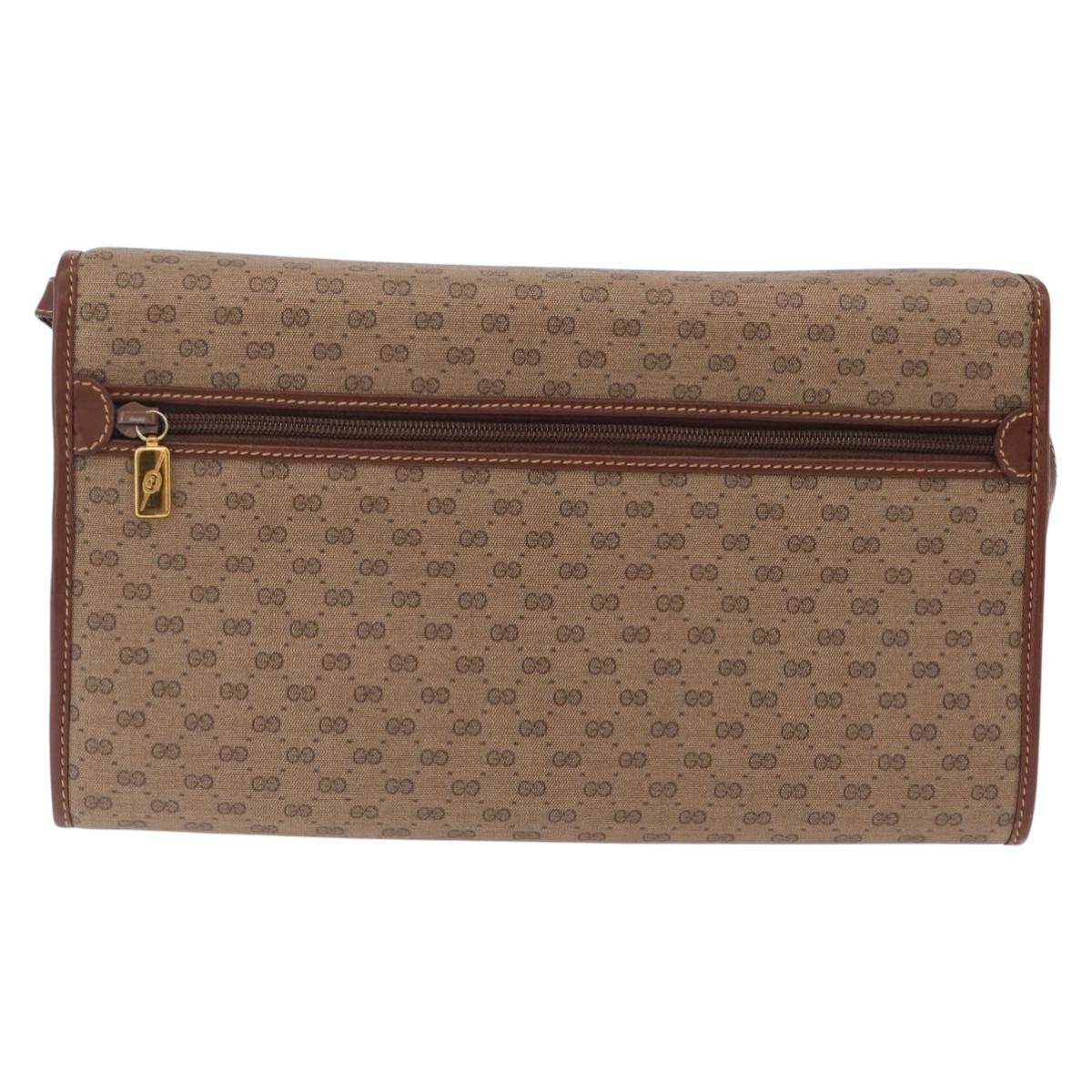 GUCCI Micro GG Supreme Shoulder Bag PVC Beige Gold 004 106 0146 Auth 207841