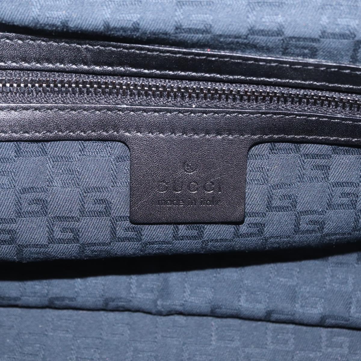 GUCCI Hand Bag Leather Black 105378 Auth 208277A