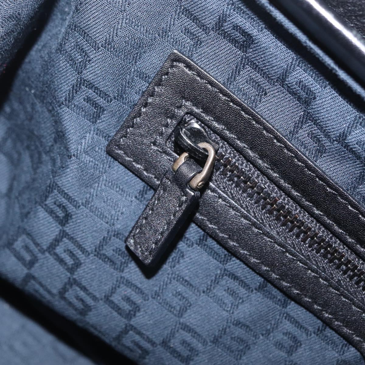 GUCCI Hand Bag Leather Black 105378 Auth 208277A
