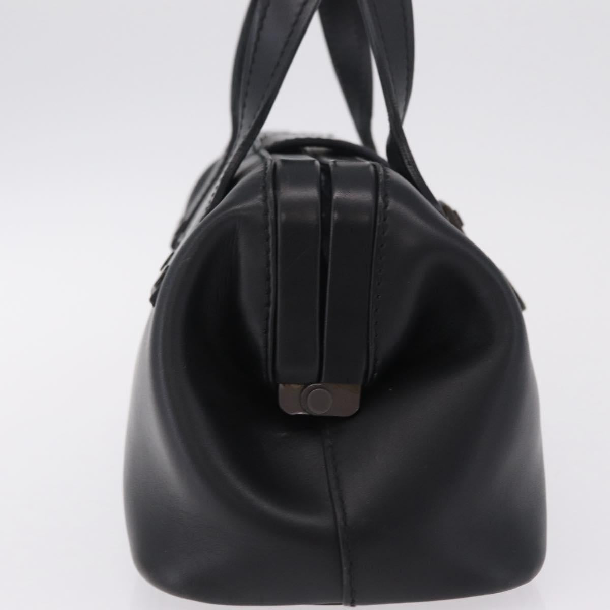 GUCCI Hand Bag Leather Black 105378 Auth 208277A