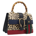 GUCCI Dionysos Bamboo Web Sherry Line Bag Harako leather 448075 Auth 208293M