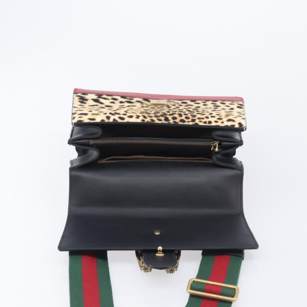 GUCCI Dionysos Bamboo Web Sherry Line Bag Harako leather 448075 Auth 208293M
