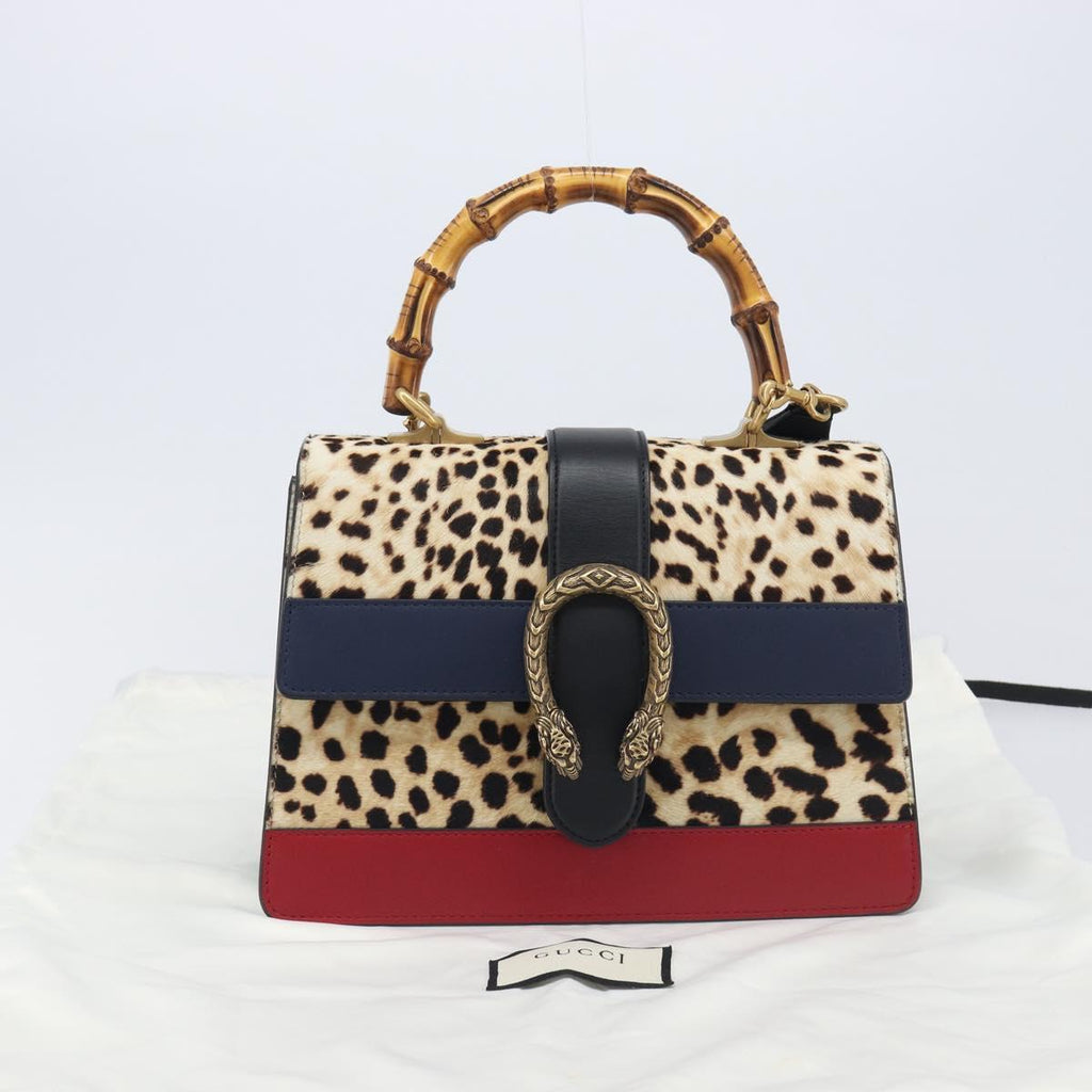 GUCCI Dionysos Bamboo Web Sherry Line Bag Harako leather 448075 Auth 208293M