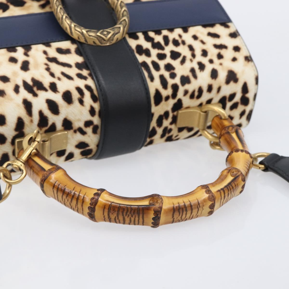 GUCCI Dionysos Bamboo Web Sherry Line Bag Harako leather 448075 Auth 208293M