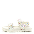 LV X TM Monogram Multicolor Sunset Flat Sandals 39 White