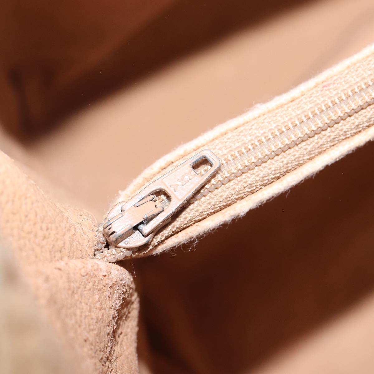 GUCCI Micro GG Supreme Boston Bag PVC Beige Gold 000 39 0158 Auth 208432