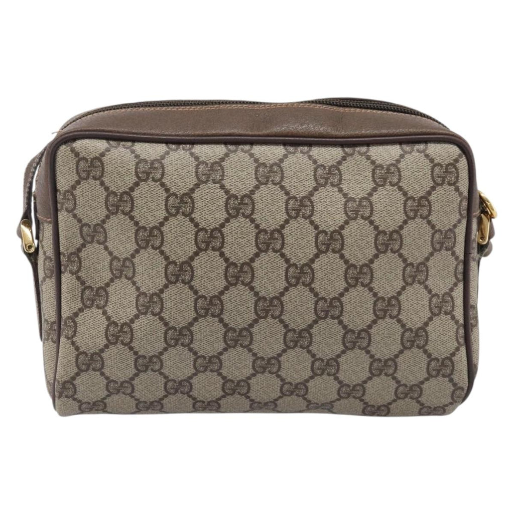 GUCCI GG Supreme Web Sherry Line Shoulder Bag PVC 001 115 6655 Auth 208543A