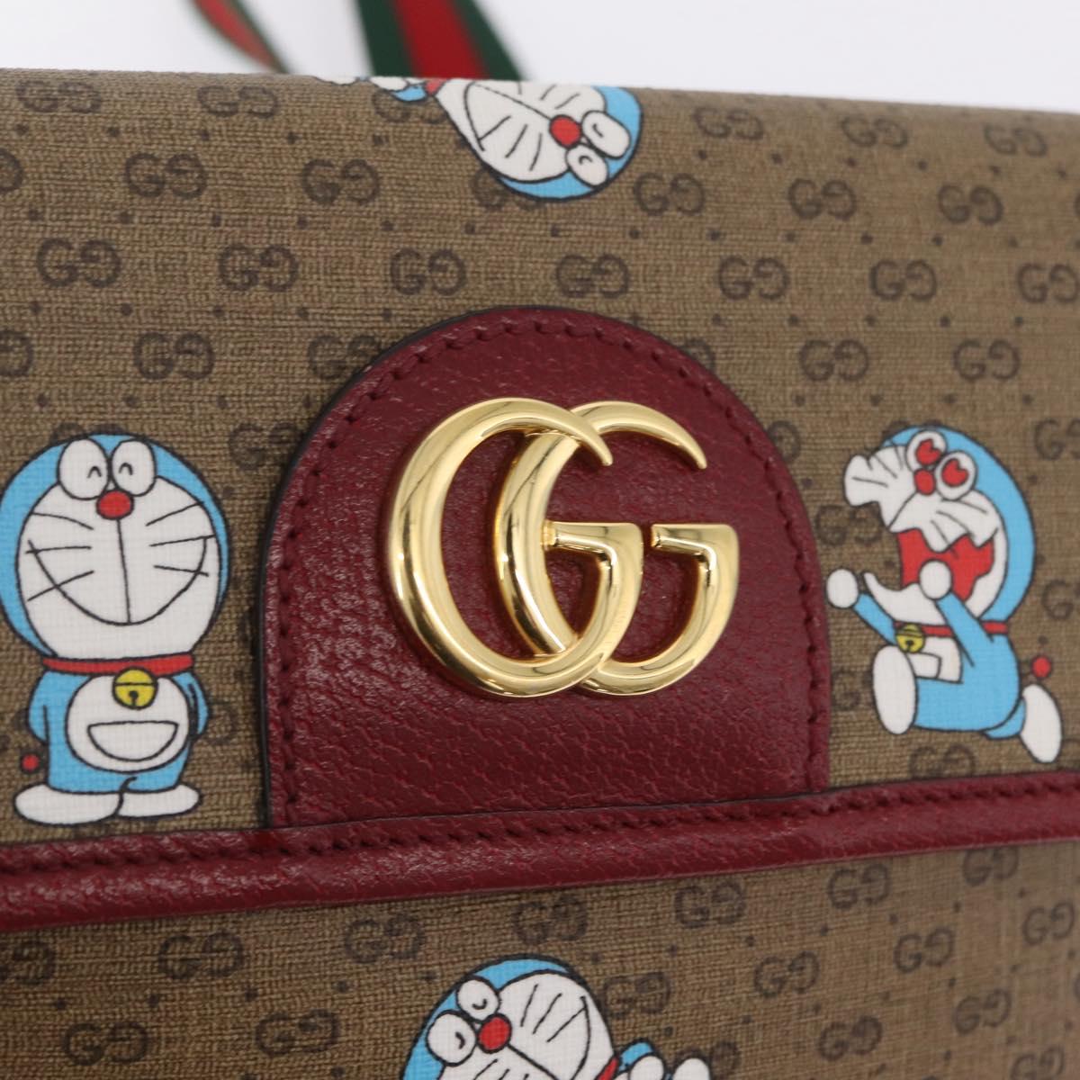 GUCCI Micro GG Supreme Doraemon Fujiko-Pro Waist PVC Beige 647817 Auth 208599M